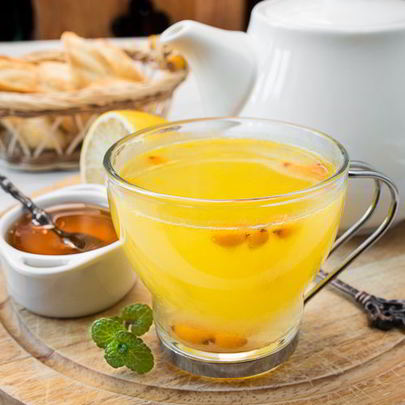 Облепиховый напиток с имбирем