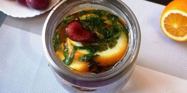 безалкогольная сангрия на зеленом чае