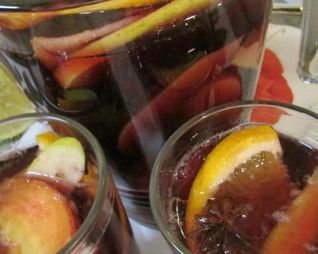 Газированная сангрия с минералкой