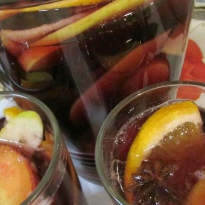 Газированная сангрия с минералкой