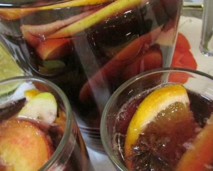 Газированная сангрия с минералкой