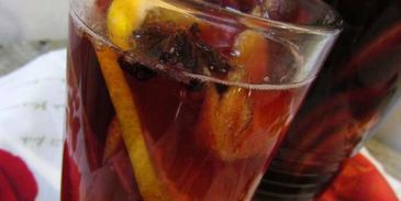 газированная сангрия с минералкой