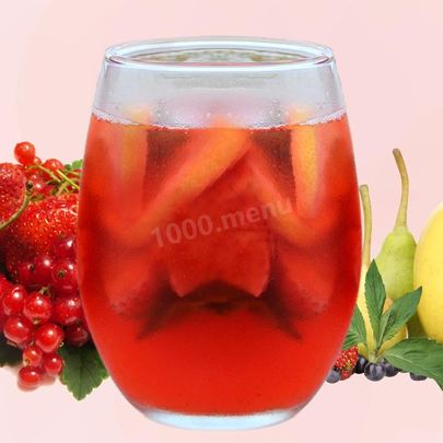 Коктейль Сангрия с ликером Куантро