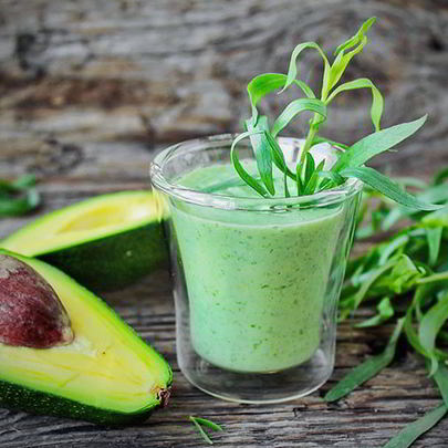 Авокадо-смузи с тархуном и йогуртом