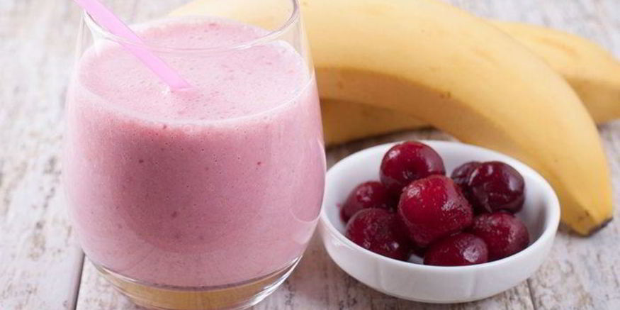 Рецепт бананова-вишневого смузи