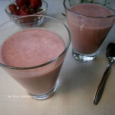 Кокосовый смузи с овсяными хлопьями