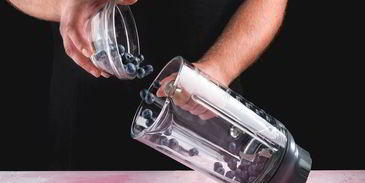 смузи с голубикой и бананом