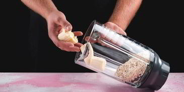 смузи с голубикой и бананом