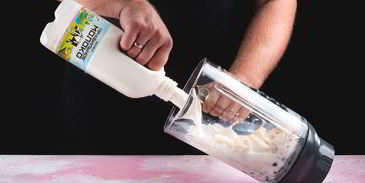 смузи с голубикой и бананом