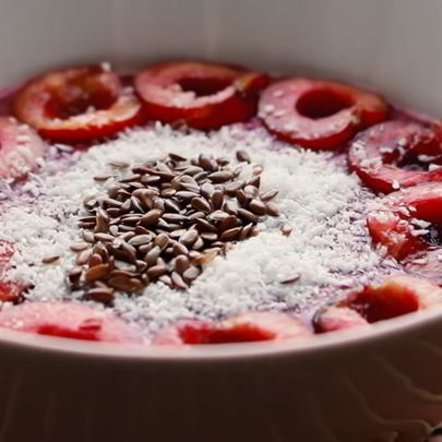 Смузи в тарелке