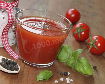 Томатный сок с солью