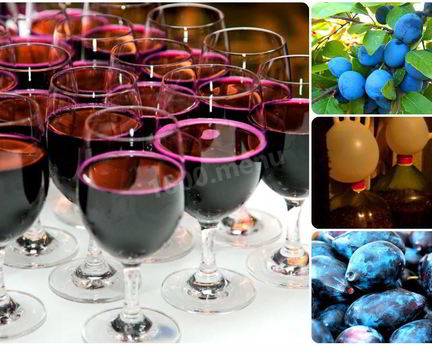 Вино из сливы с сахаром