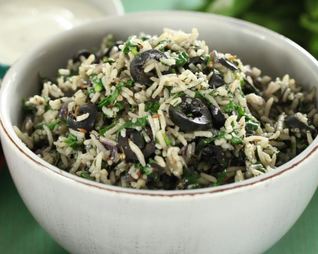 Греческий рисовый салат