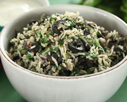 Греческий рисовый салат