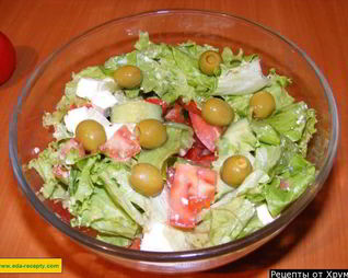 Греческий салат с фетой классический