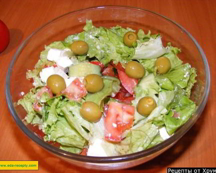 Греческий салат с фетой классический