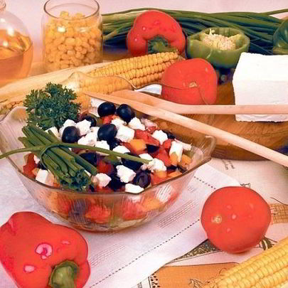 Салат греческий с брынзой