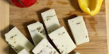 салат-гриль с сыром халуми по-гречески