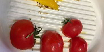 салат-гриль с сыром халуми по-гречески