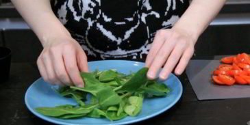 салат из гречки с баклажаном