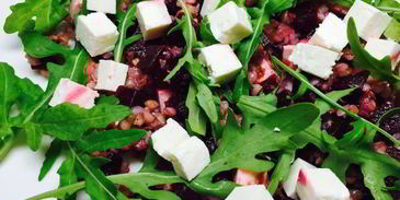 салат из гречки со свеклой и брынзой