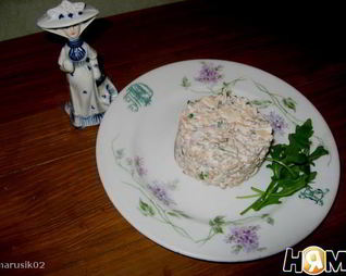 Салат Купеческая дочка с гречкой