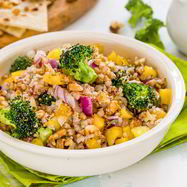 Рецепт Салата с гречкой, сладким перцем и броколли