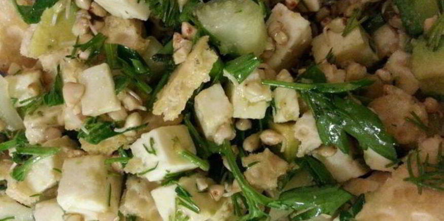 Рецепт салата с зеленой гречкой