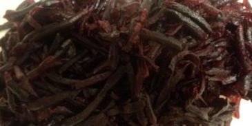 теплый салат с гречкой, свеклой и грибами