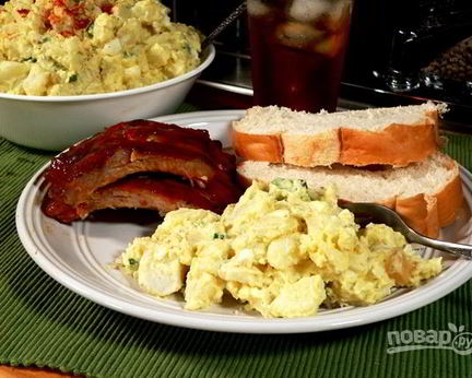 Картофельный салат на гарнир