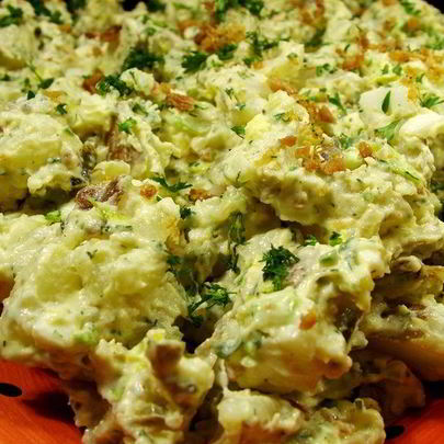 Картофельный салат с беконом