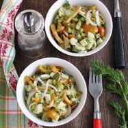 Рецепт Картофельного салата с грибами и маринованным луком