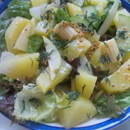 Рецепт Картофельного салата с кукурузой