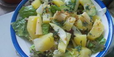 картофельный салат с кукурузой