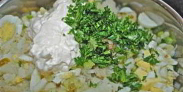 картофельный салат с сельдереем