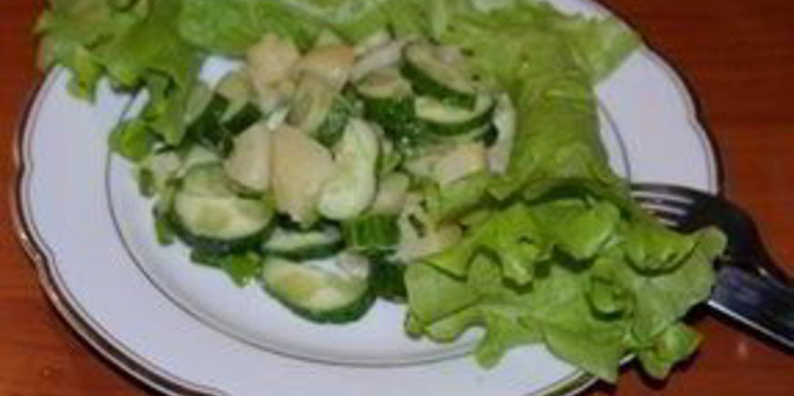 Рецепт салата из картофеля и огурцов