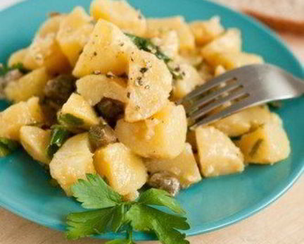 Салат из молодого картофеля с гуакамоле