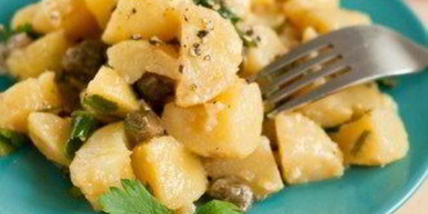 Рецепт салата из молодого картофеля с гуакамоле