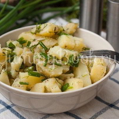 Салат Картофельный с зеленым луком