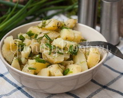 Салат Картофельный с зеленым луком