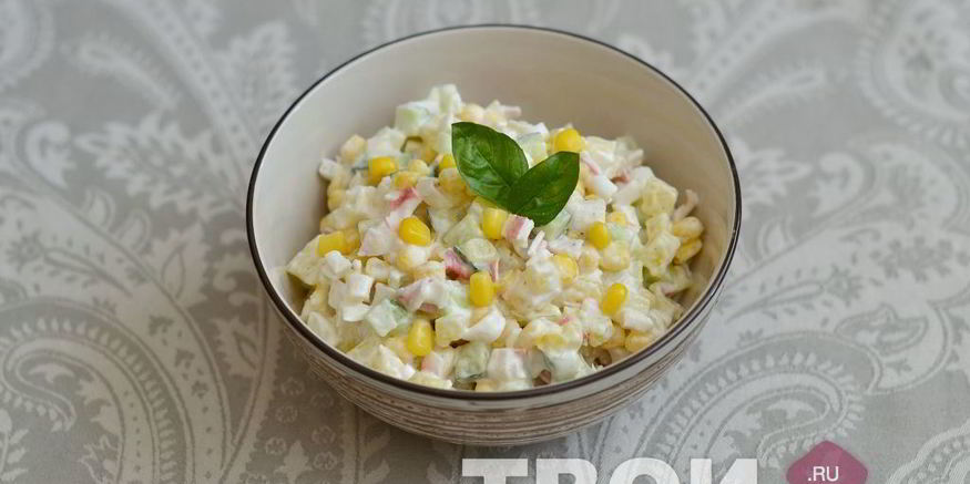 Рецепт салата с картофелем и кукурузой