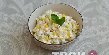 салат с картофелем и кукурузой