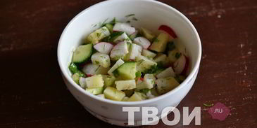 салат с картофелем