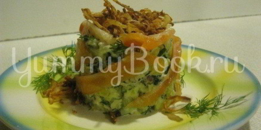 Рецепт теплого салата с картофелем и лососем