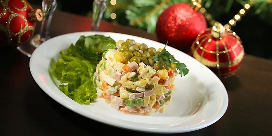 Рецепт классического новогоднего салата оливье
