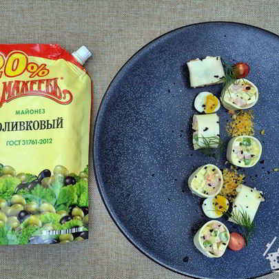 Оливье с майонезом