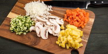 оливье цветной серпантин