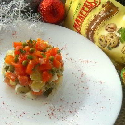 Рыбный оливье