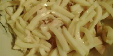 салат оливье из кальмаров