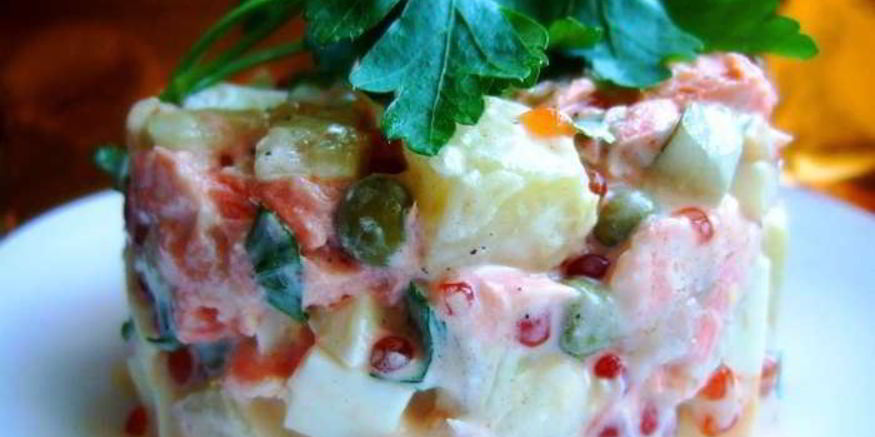 Рецепт салата оливье по-новому